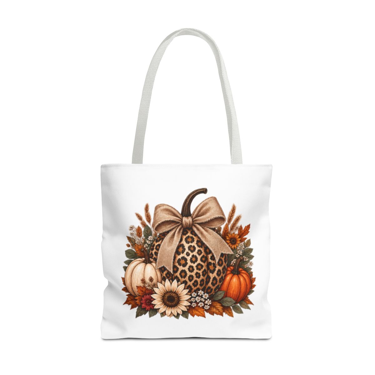 LEOPARD PUMPKIN TOTE BAG