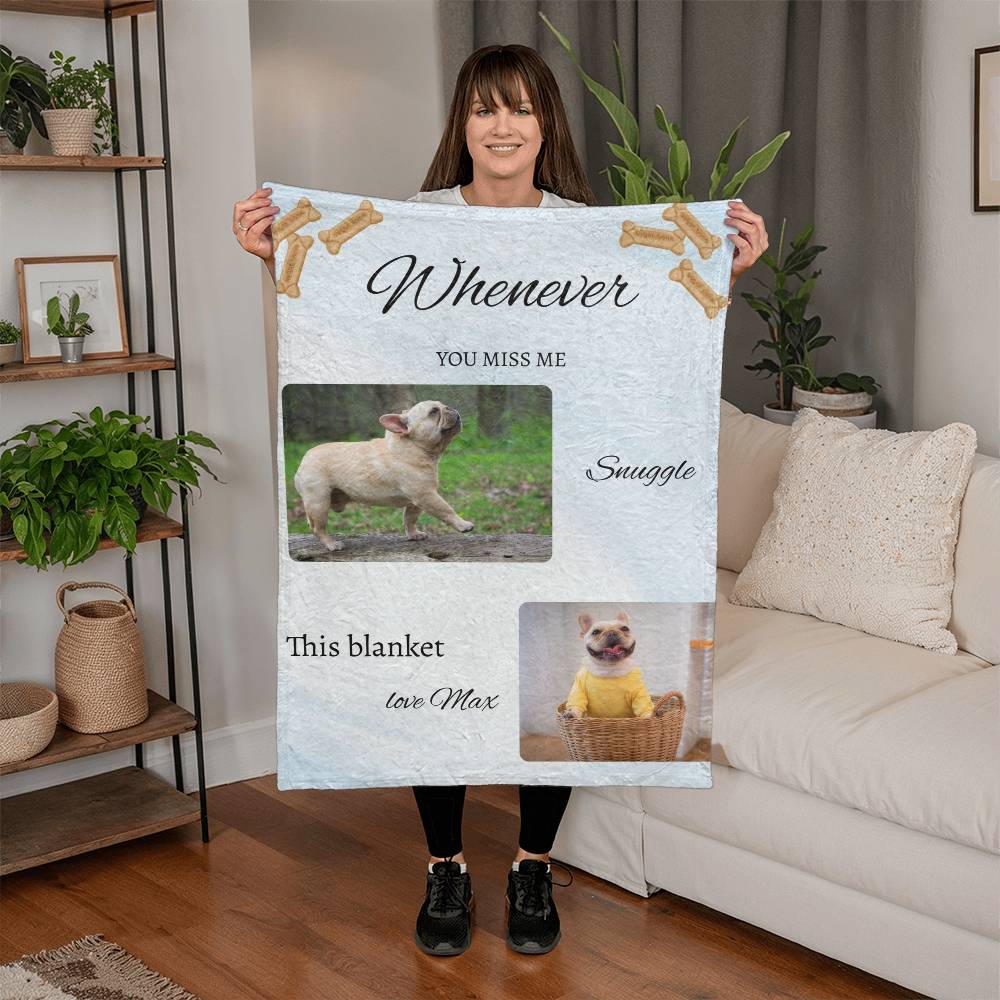 DOG MEMORIAL MINK BLANKET