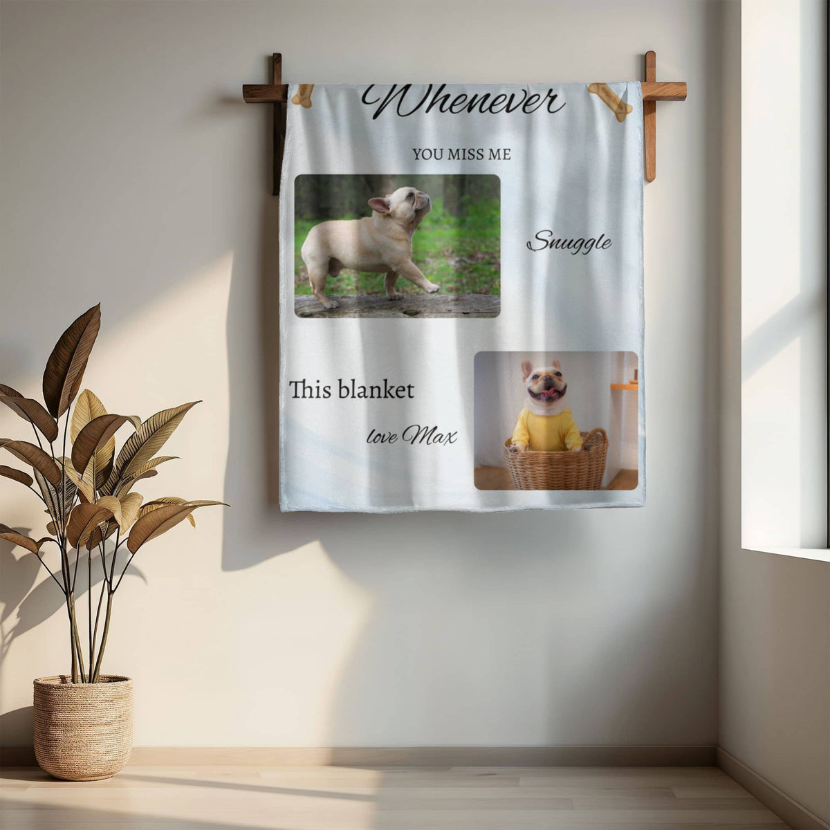 DOG MEMORIAL MINK BLANKET