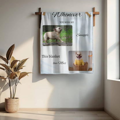 DOG MEMORIAL MINK BLANKET
