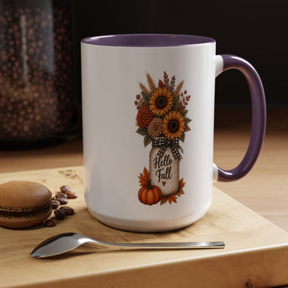 HELLO FALL SUNFLOWER MUG