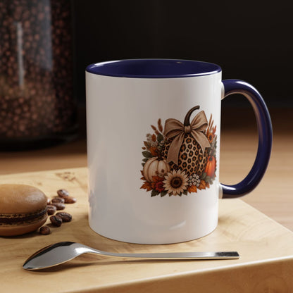 LEOPARD PRINT PUMPKIN MUG