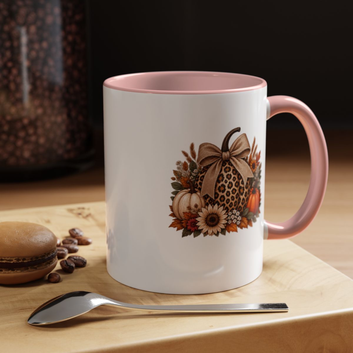 LEOPARD PRINT PUMPKIN MUG