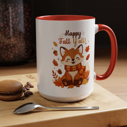 HAPPY FALL YALL FOX MUG