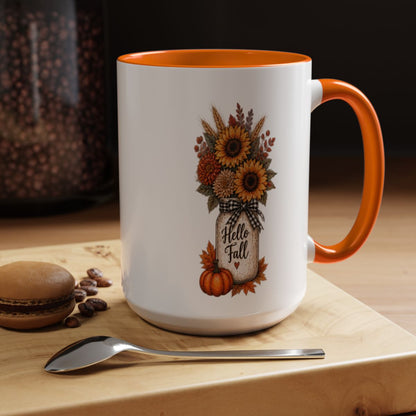 HELLO FALL SUNFLOWER MUG