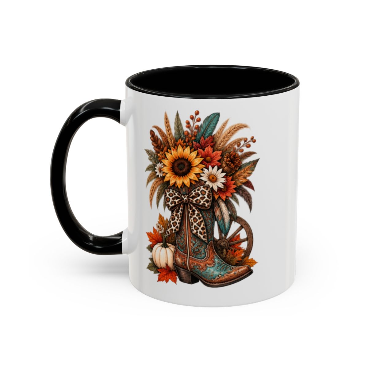 FALL COWGIRL BOOT MUG