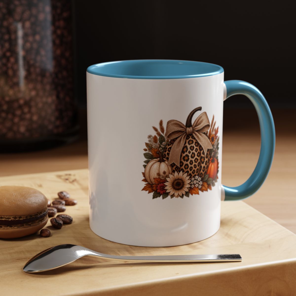 LEOPARD PRINT PUMPKIN MUG