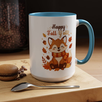 HAPPY FALL YALL FOX MUG