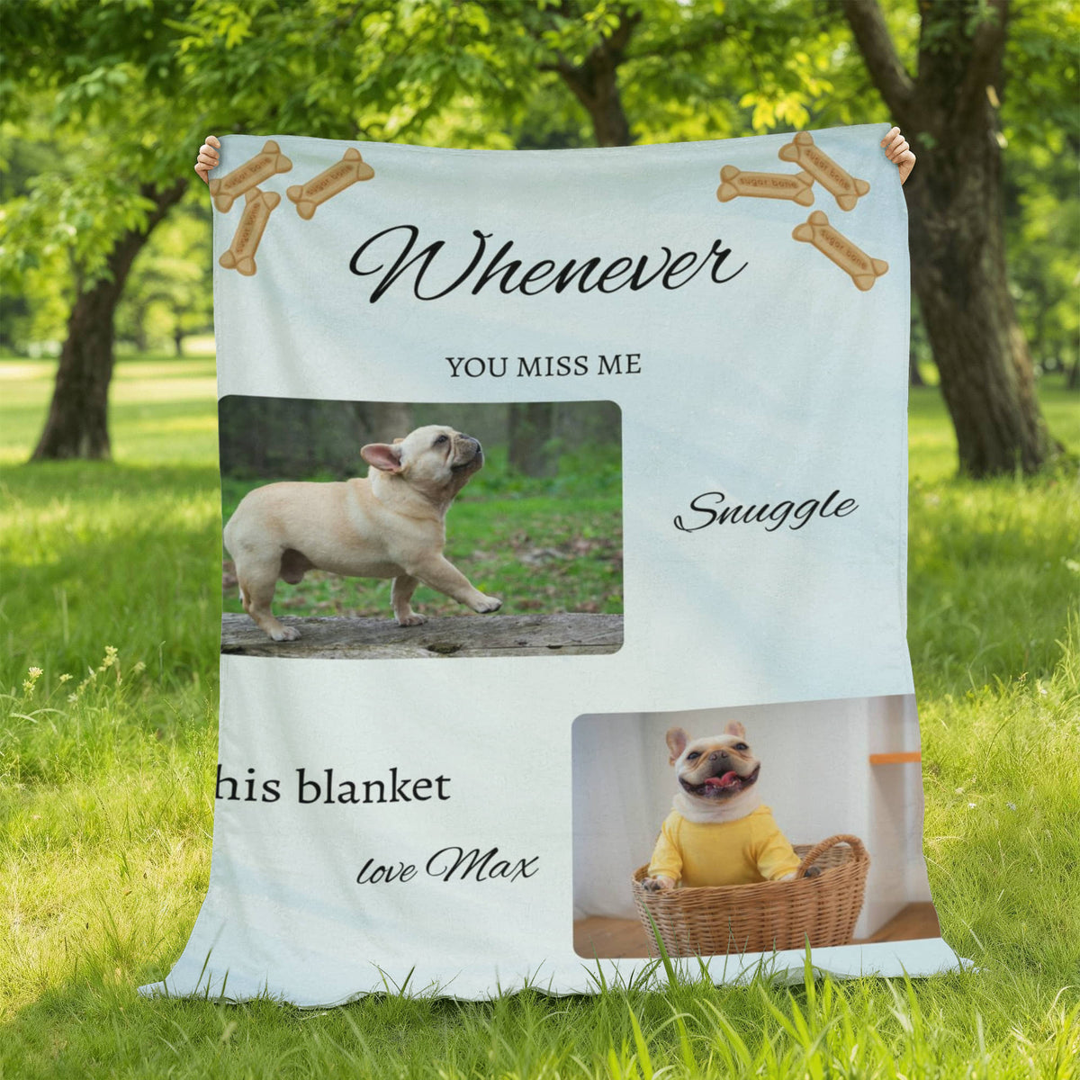DOG MEMORIAL MINK BLANKET