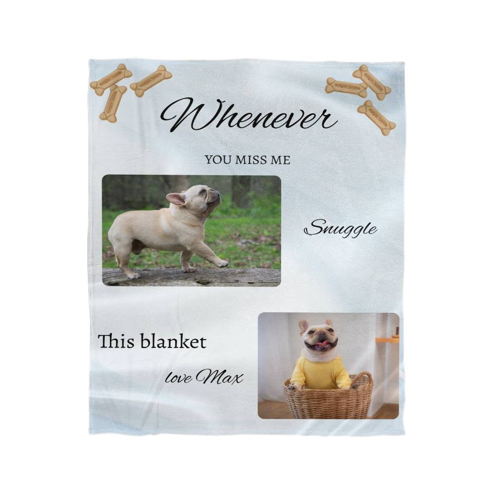 DOG MEMORIAL MINK BLANKET