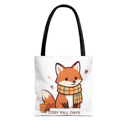 COZY FALL FOX TOTE BAG