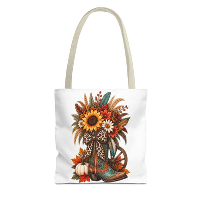 FALL COWGIRL BOOT TOTE BAG