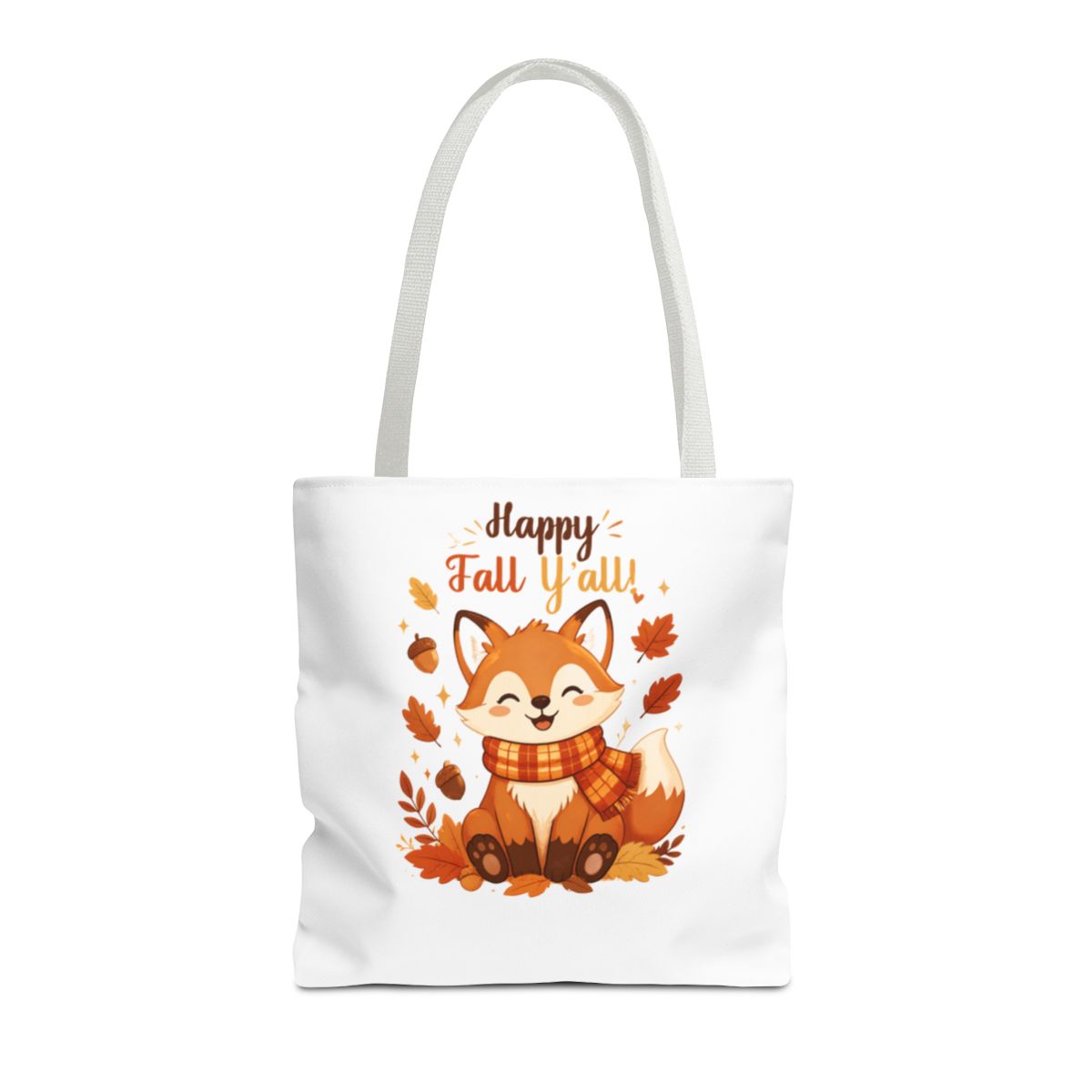 HAPPY FALL YALL FOX TOTE BAG