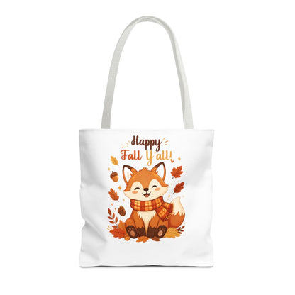 HAPPY FALL YALL FOX TOTE BAG
