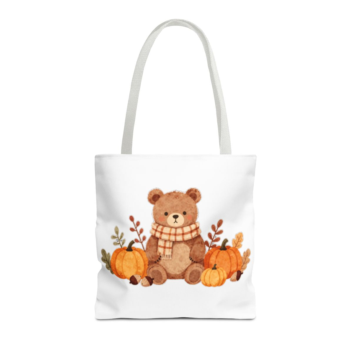 HELLO FALL BEAR TOTE BAG