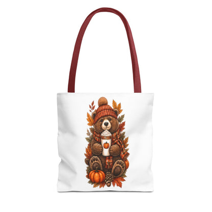 FALL BEAR TOTE BAG