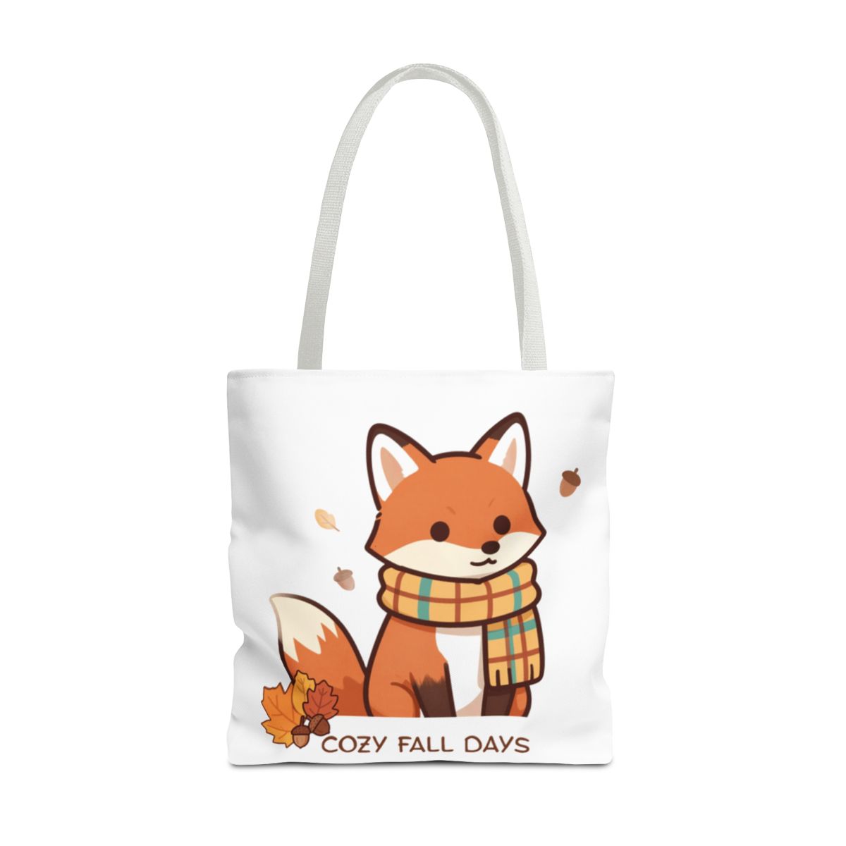 COZY FALL FOX TOTE BAG