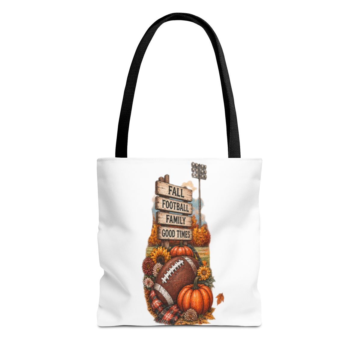 FALL FOOTBALL TOTE BAG