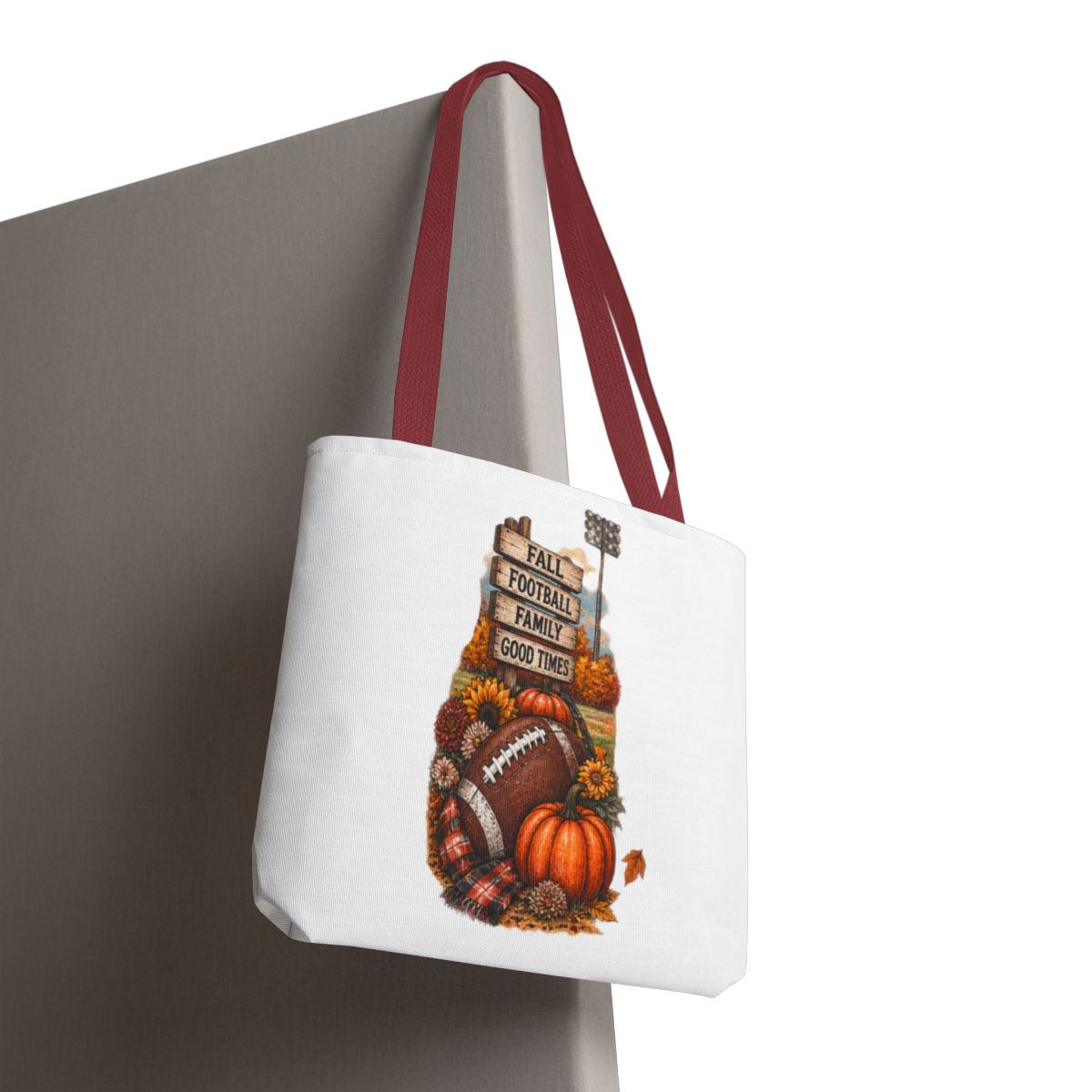 FALL FOOTBALL TOTE BAG