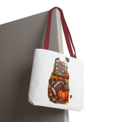 FALL FOOTBALL TOTE BAG