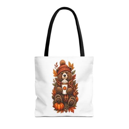 FALL BEAR TOTE BAG