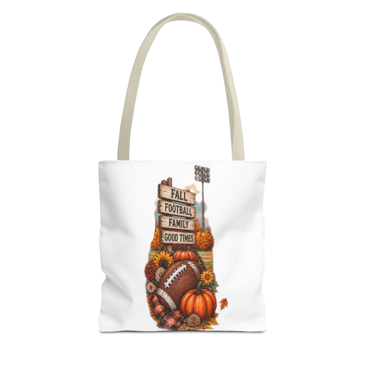 FALL FOOTBALL TOTE BAG