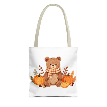 HELLO FALL BEAR TOTE BAG