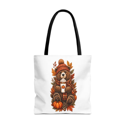 FALL BEAR TOTE BAG