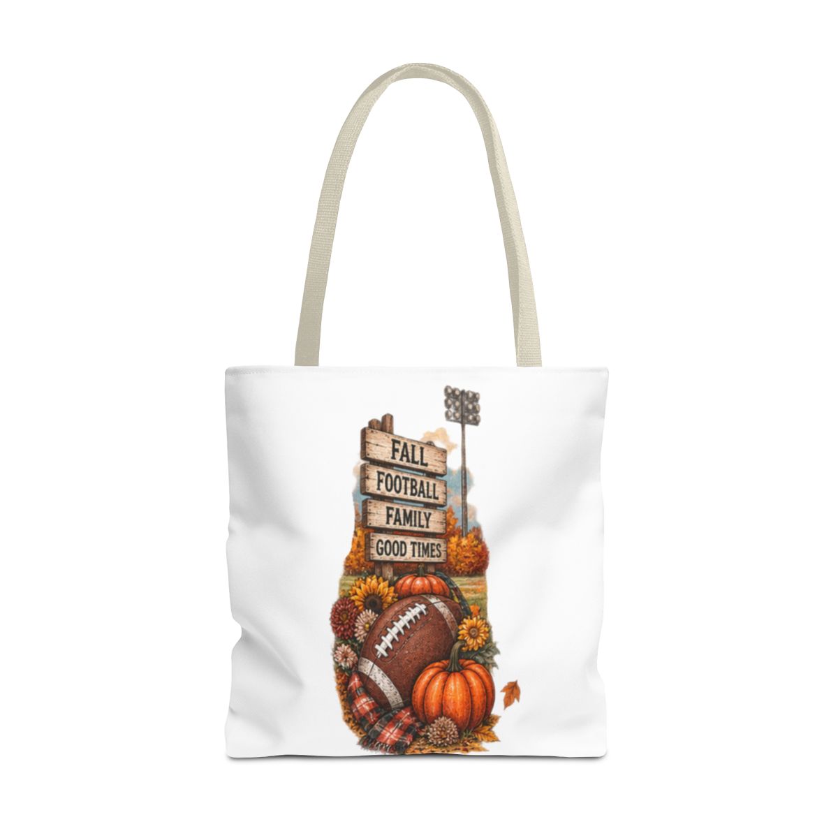 FALL FOOTBALL TOTE BAG