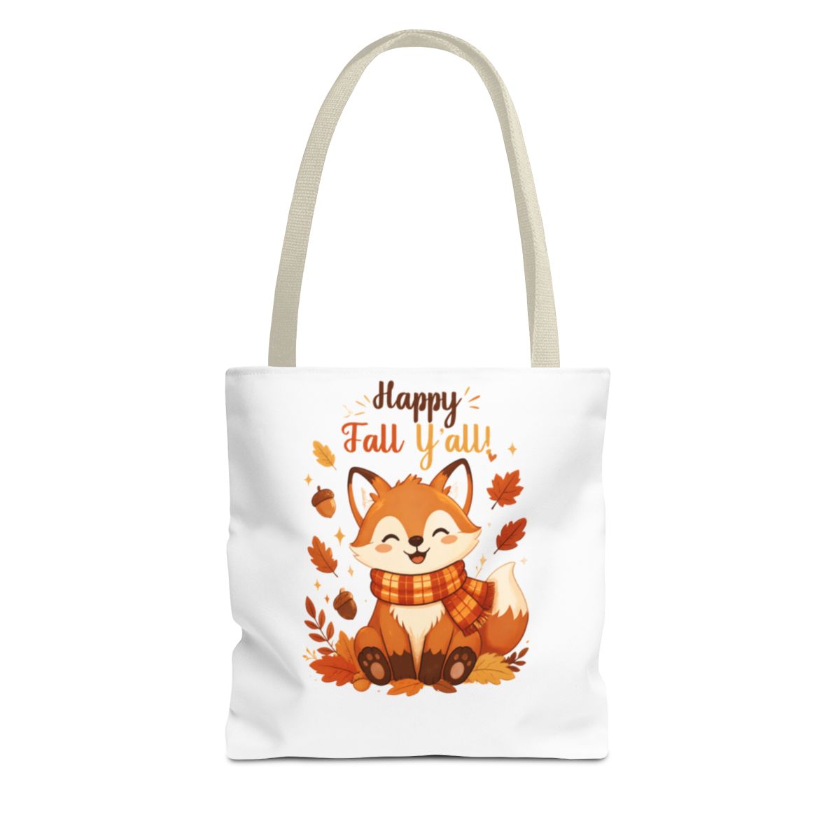 HAPPY FALL YALL FOX TOTE BAG