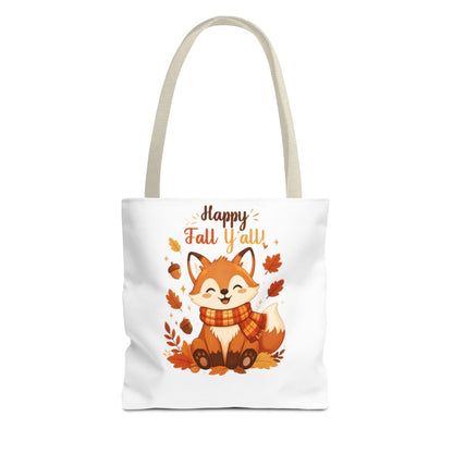 HAPPY FALL YALL FOX TOTE BAG