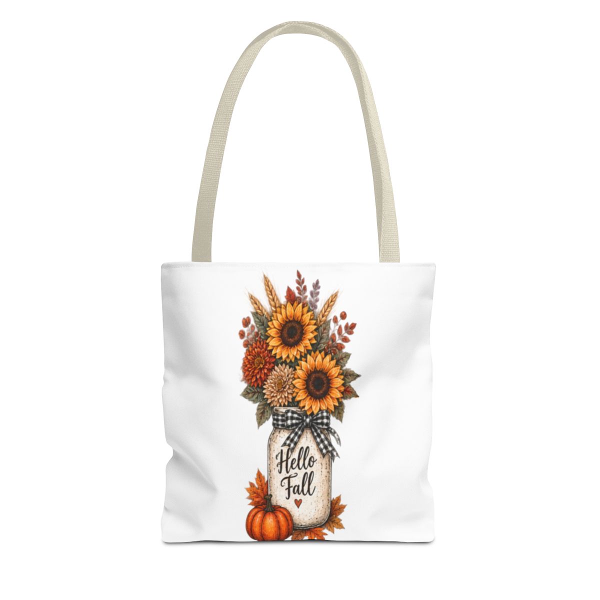 HELLO FALL SUNFLOWER TOTE BAG