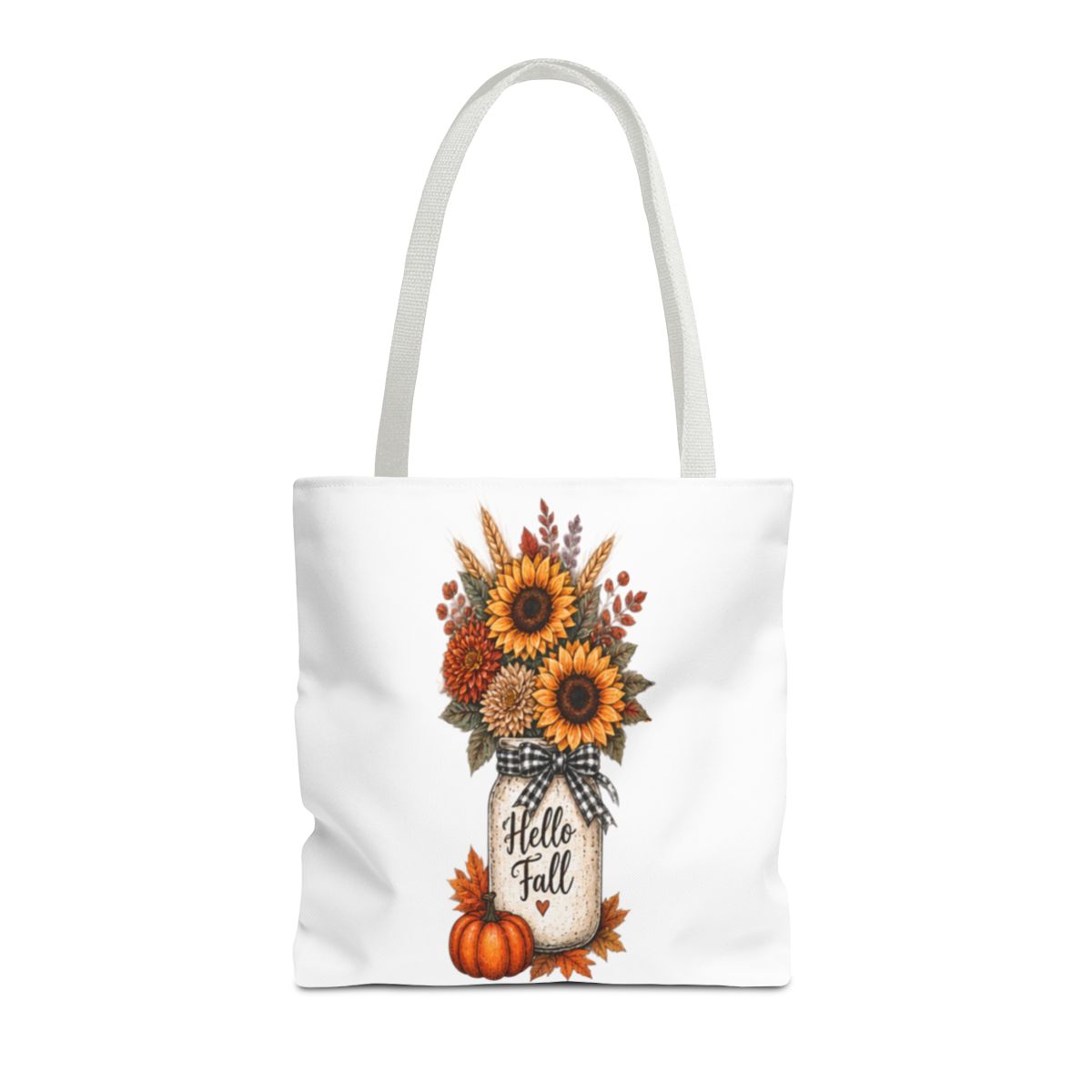 HELLO FALL SUNFLOWER TOTE BAG