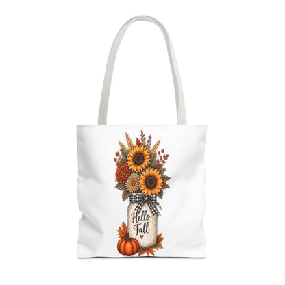 HELLO FALL SUNFLOWER TOTE BAG