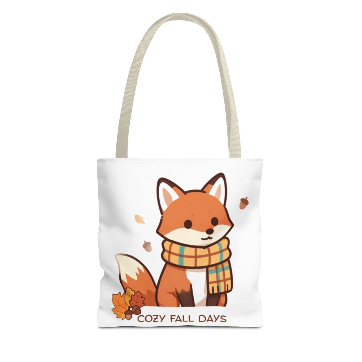 COZY FALL FOX TOTE BAG