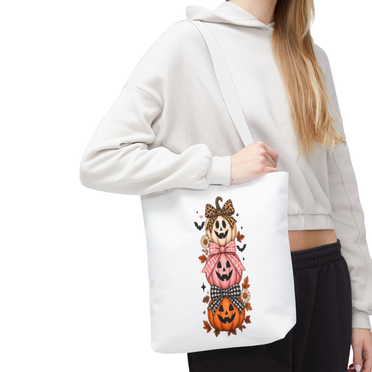STACK OF PUMPKINS TOTE BAG