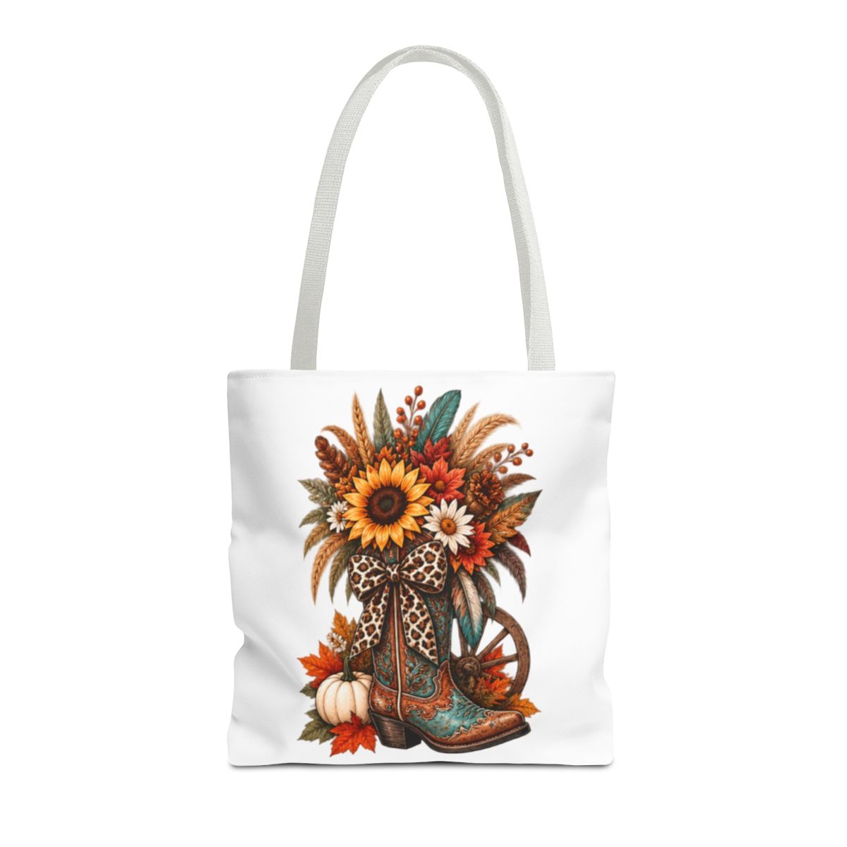 FALL COWGIRL BOOT TOTE BAG