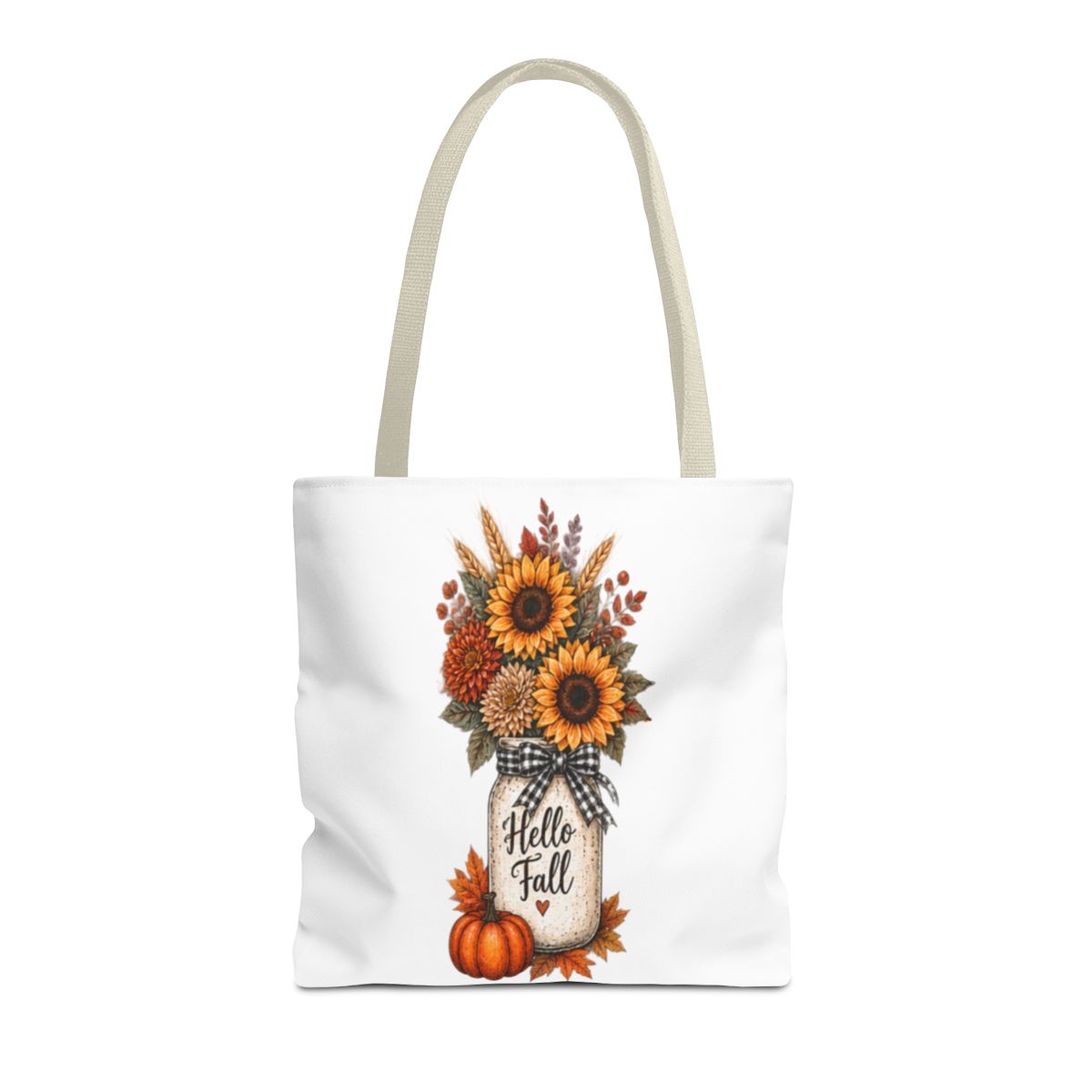 HELLO FALL SUNFLOWER TOTE BAG