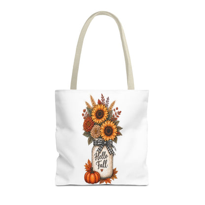 HELLO FALL SUNFLOWER TOTE BAG