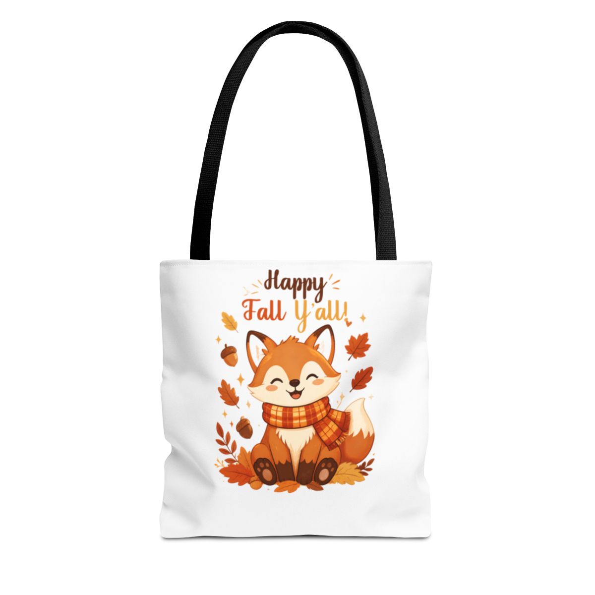 HAPPY FALL YALL FOX TOTE BAG