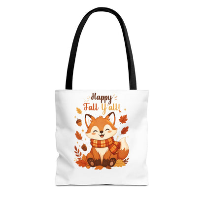 HAPPY FALL YALL FOX TOTE BAG