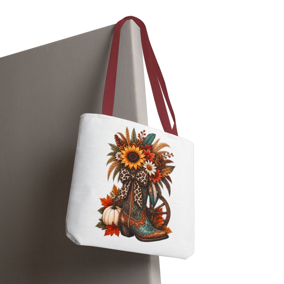FALL COWGIRL BOOT TOTE BAG