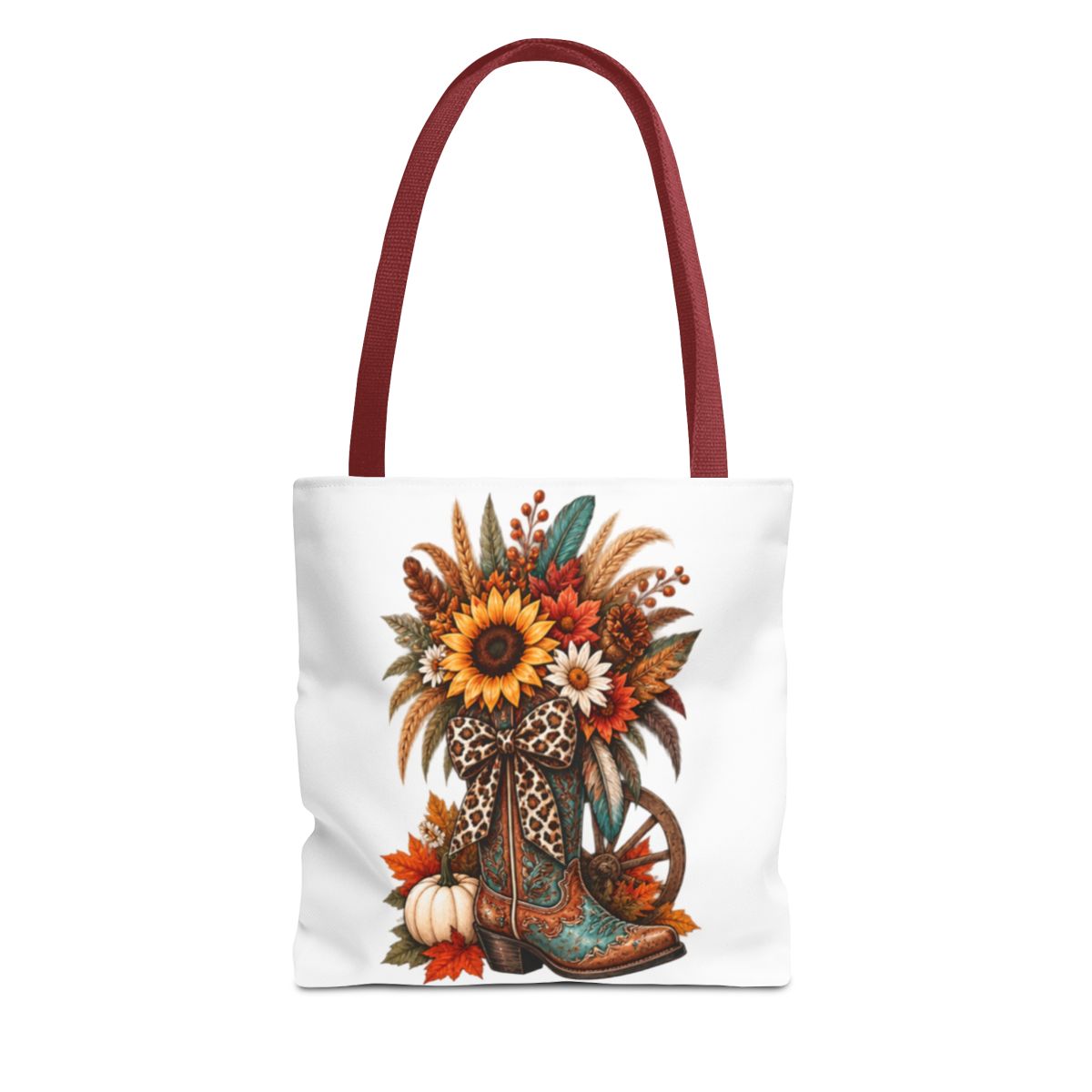 FALL COWGIRL BOOT TOTE BAG