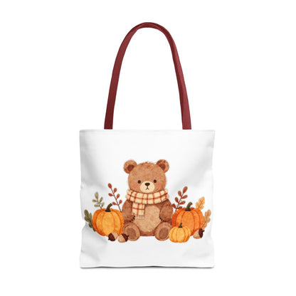 HELLO FALL BEAR TOTE BAG
