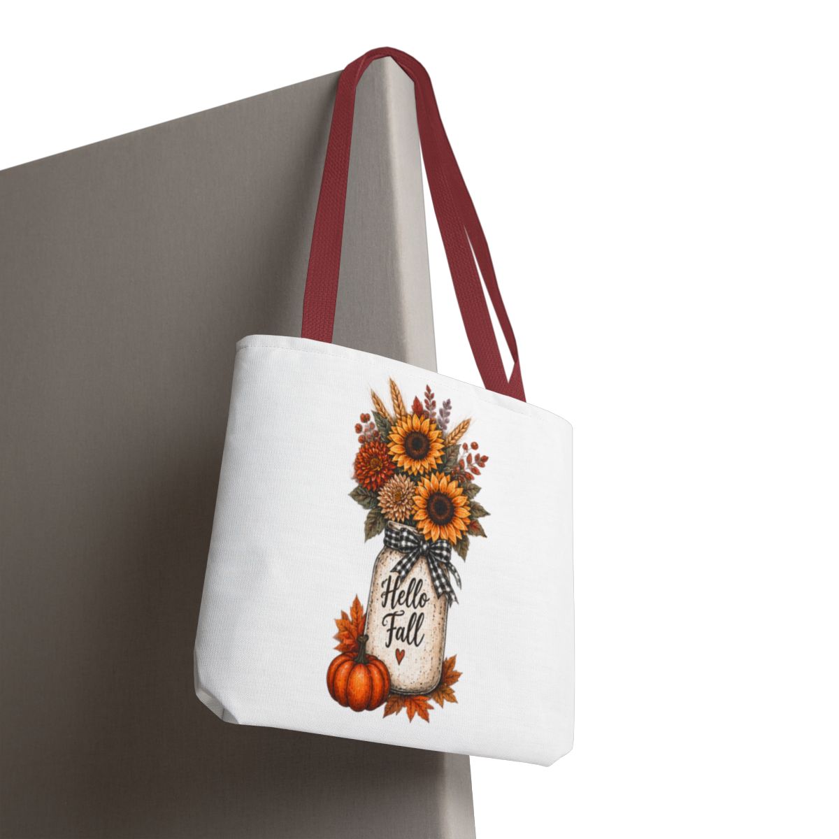 HELLO FALL SUNFLOWER TOTE BAG