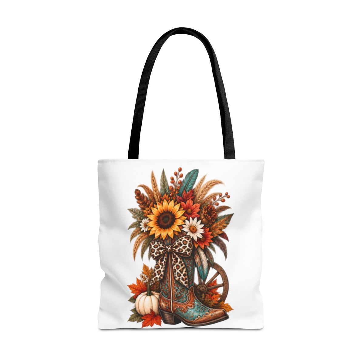 FALL COWGIRL BOOT TOTE BAG