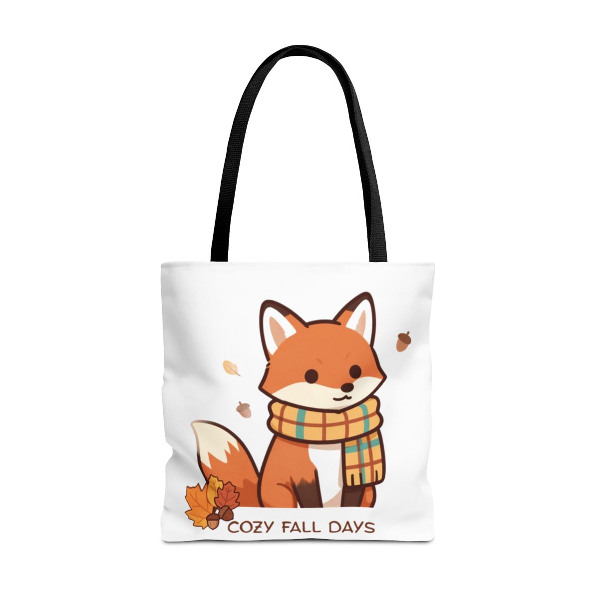 COZY FALL FOX TOTE BAG