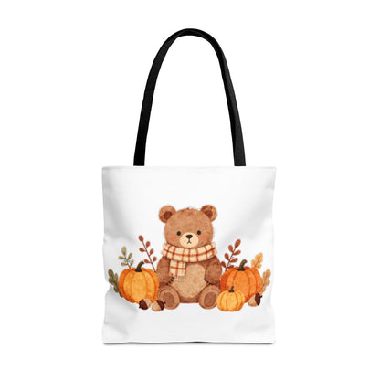 HELLO FALL BEAR TOTE BAG