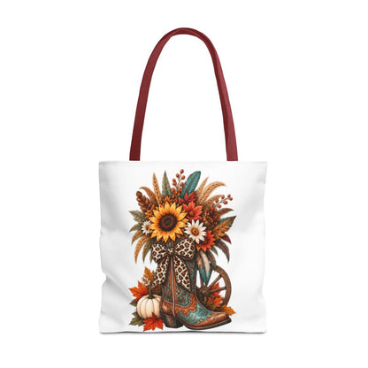 FALL COWGIRL BOOT TOTE BAG