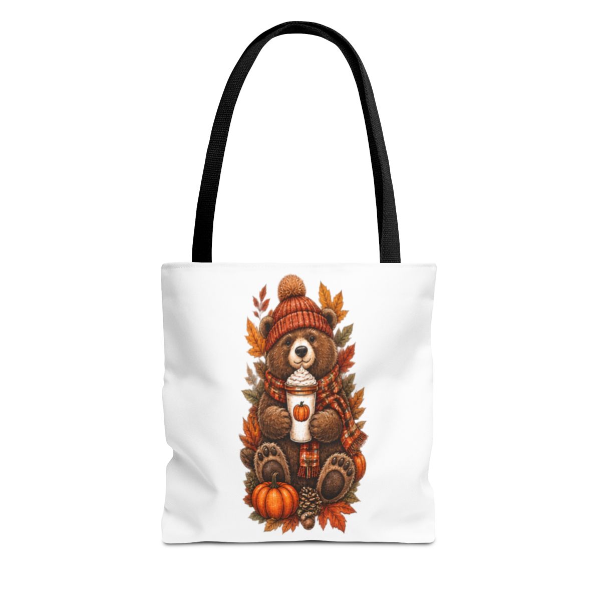 FALL BEAR TOTE BAG